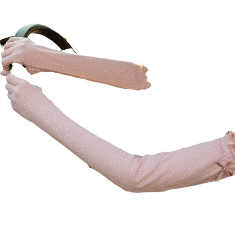 Ženske duge rukavice za zaštitu od sunca, s osjetljivim na dodir zaslonom, prozračne od pamuka, protuklizne, za vožnju biciklom