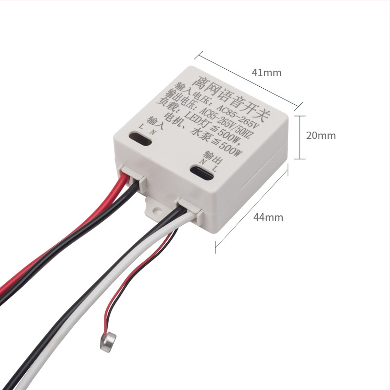 Offline prekidač s glasovnim upravljanjem za pametno kućno osvjetljenje — Glasovni naredbeni upravljač (bez Wi‑Fi), 220V AC, raspon 85–265V, 2.000.000 ciklusa, PE panel