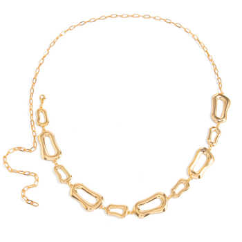 Lanț talie - Lanț din aliaj și fier, lungime sub 60 cm, buclă simplă, stil versatil, personalizare disponibilă