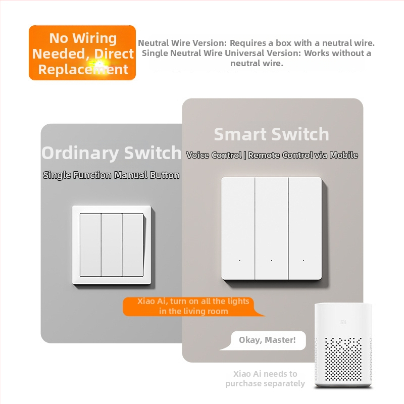 Smart panel vypínača s hlasovým ovládaním, bezdrôtové dvojité ovládanie, Bluetooth Mesh 2.0, diaľkové ovládanie cez mobilnú aplikáciu | Napätie: 110-240 V AC • Prúd: 10 A • Rozstup montážnych otvorov: 60 mm • Materiál panelu: sklo so strieborným vzhľadom