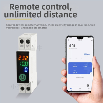 Inteligentný istič s meraním a diaľkovým WiFi ovládaním, 220–240V, panel z protipožiarného PC, meďový plech, 10 000+ cyklov
