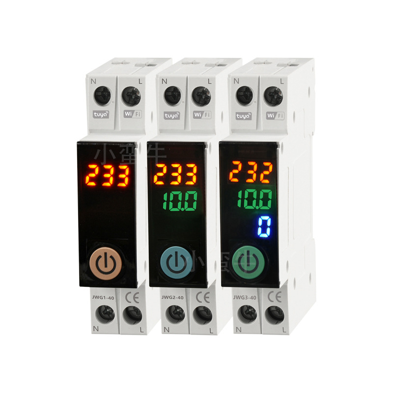 Έξυπνος διακόπτης κυκλώματος με μέτρηση και WiFi απομακρυσμένο έλεγχο, 220–240V, πάνελ από φλεγμονώ-ανθεκτικό PC, χαλκός φύλλο, 10.000+ κύκλοι