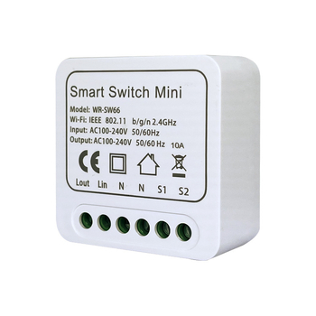 WiFi pametni prekidač 10A, 110-240V, Bez žica, Bežični daljinski upravljač, PC panel otporan na vatru