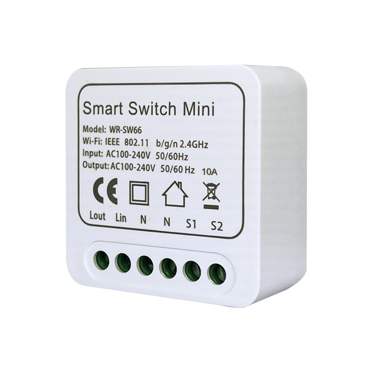 WiFi pametni prekidač 10A, 110-240V, Bez žica, Bežični daljinski upravljač, PC panel otporan na vatru
