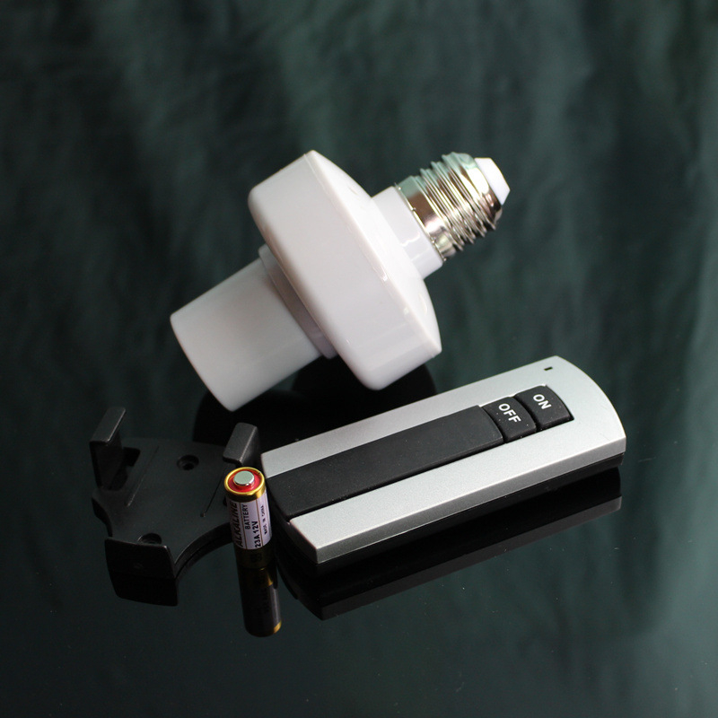 Безжичен дистанционен превключвател за осветление, E27 база, RF 315 MHz, 110V