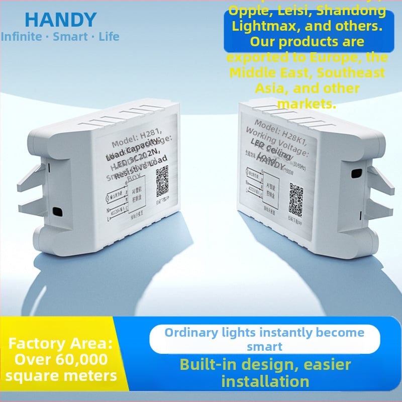 Han's Comutator fără fir 220V – controler unic canal pentru iluminat de plafon inteligent în casă