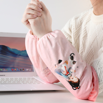 Originalni dizajn rukavice s baršunastim pre žene, cartoon motiv, anti-prljanje, originalni dizajn, pogodno za jesen-zimu-proljeće