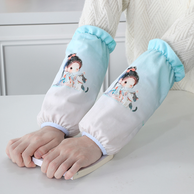 Originalni dizajn rukavice s baršunastim pre žene, cartoon motiv, anti-prljanje, originalni dizajn, pogodno za jesen-zimu-proljeće