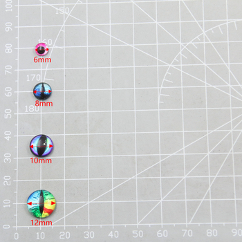 Staklene oči za lutke – 5 stilova, 50 parova, premazane smolom, crtani stil, od PULCHRITUDE