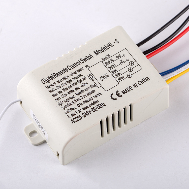 Little Bayden întrerupător digital cu telecomandă, 220V, canal unic, wireless prin perete, certificat CE