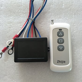 Двоен дистанционен превключвател за автомобилна лебедка 12V-24V, модел ZJ06-2, работна температура -10°C до 60°C, за външно използване