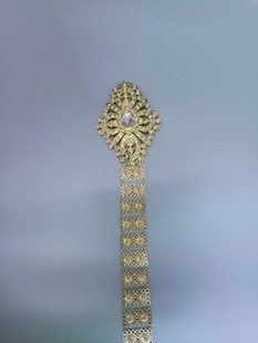 Thai etnički pojas-lanac, metalni materijal, kopča od legure, zatvarač kuka, širina > 4 cm, Monolith