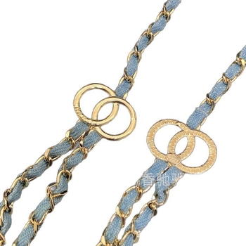 Struk lanac, dvostruko složen dizajn; materijal: tkanina; platno: kanvas; duljina 60–80 cm; širina 22 cm