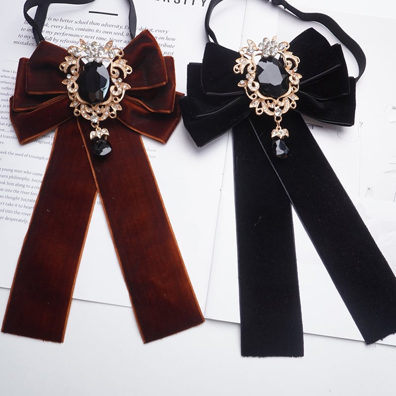 Saten mašna s monokromatskim uzorkom, satenski završetak, unisex, za scenske nastupe i svečane prilike