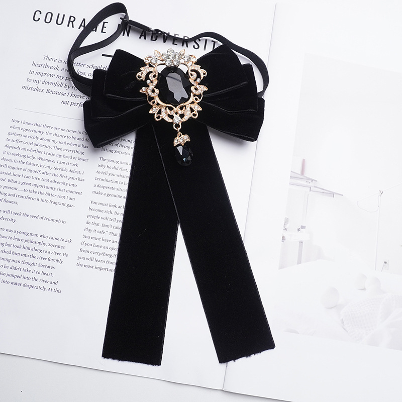 Saten mašna s monokromatskim uzorkom, satenski završetak, unisex, za scenske nastupe i svečane prilike