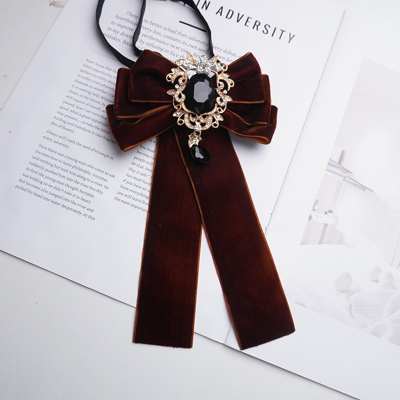 Saten mašna s monokromatskim uzorkom, satenski završetak, unisex, za scenske nastupe i svečane prilike