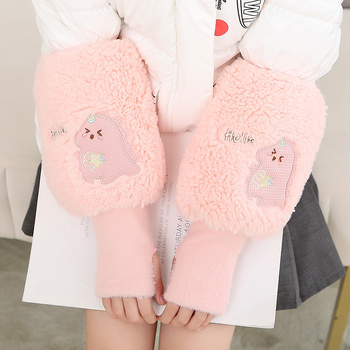 Manșete încălzitoare pentru brațe, unisex, calde, model desen animat, potrivite pentru iarnă, primăvară și toamnă.