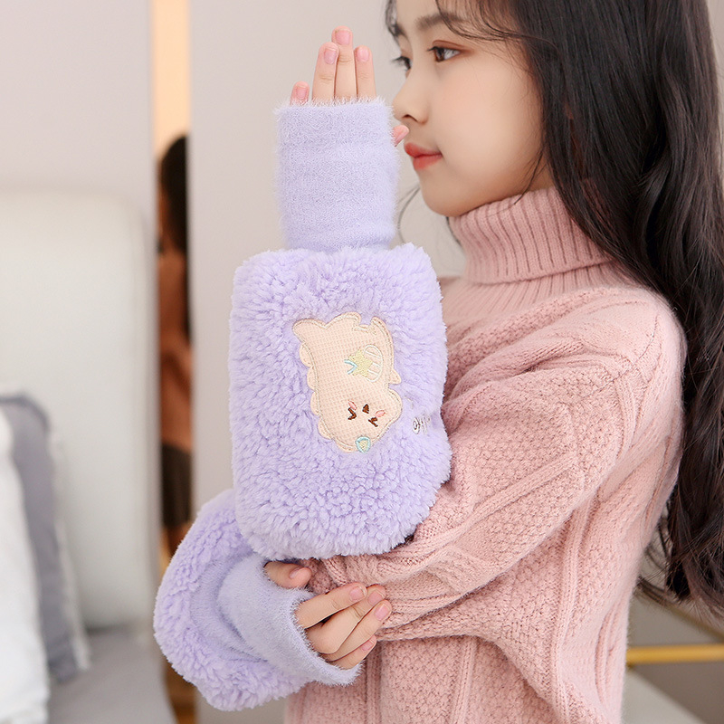 Manșete încălzitoare pentru brațe, unisex, calde, model desen animat, potrivite pentru iarnă, primăvară și toamnă.