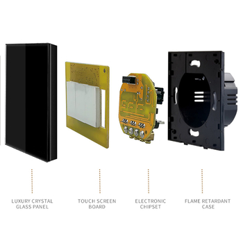 Επιτοίχιος διακόπτης αφής με ασύρματο τηλεχειριστήριο για έξυπνο σπίτι