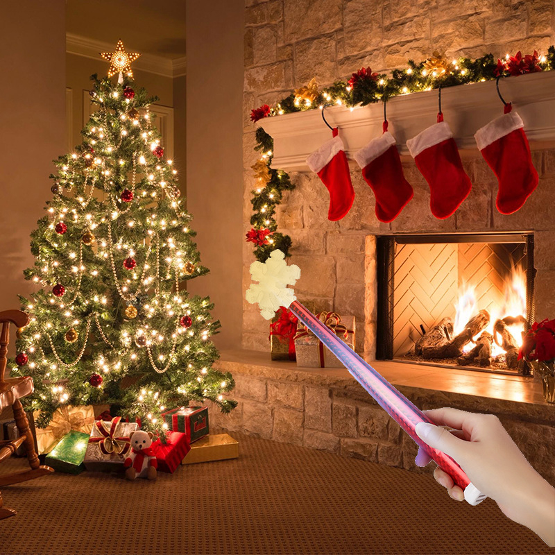 TERISMOND Lampa de podea pentru brad cu telecomandă wireless, certificare FCC, -20 până la 65 °C, întrerupător cu telecomandă