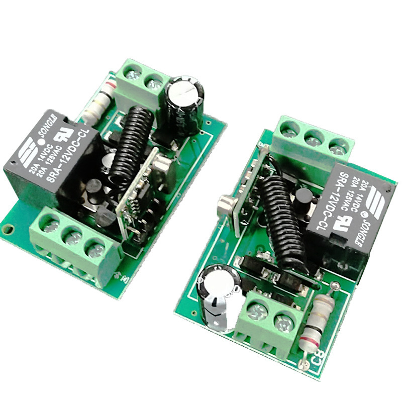 Comutator wireless cu telecomandă, 12/24V, dual canal, control înainte/înapoi, FCC certificare