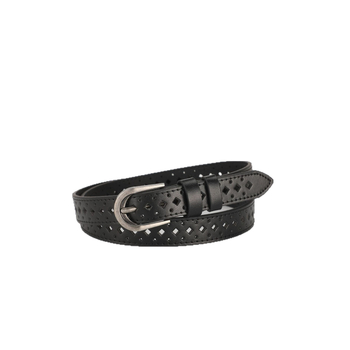 Centură pentru femei din PU, cataramă din aliaj cu închidere cu pin, lățime sub 2 cm, stil vintage-literar retro