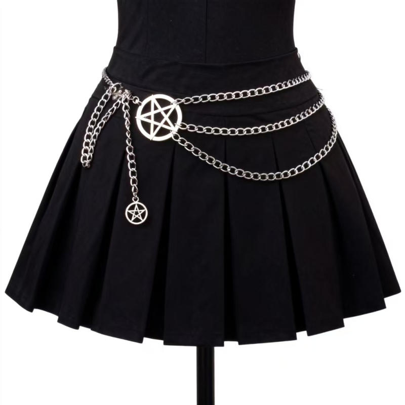 Metalni kaiš za struk, duljina 115 cm, hip-hop stil, unisex