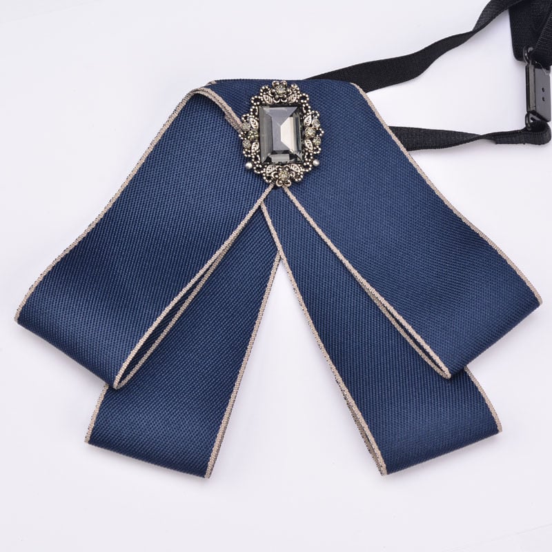 Dodaci za ovratnik: cvijet za ovratnik i leptir mašnica, obične širine, 12-15, obrada tie-dye, materijal rhinestone, stil strelica, unisex