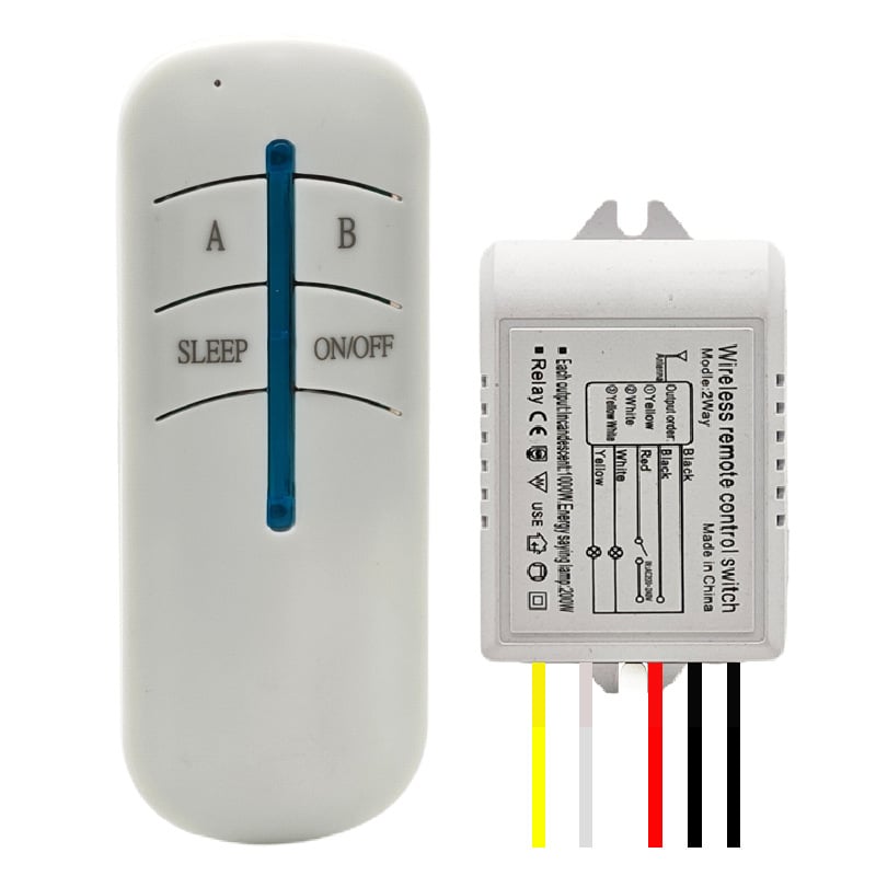 Releu de întrerupere pentru iluminat, control de la distanță wireless bidirecțional, 220V, -20 la 75°C