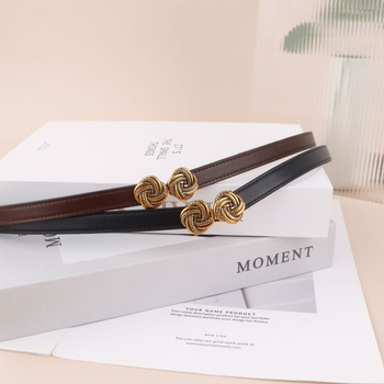 Vintage bőröv zink ötvözetű csattal, kézzel készített első réteg borjúbőrből, retro irodalmi stílus