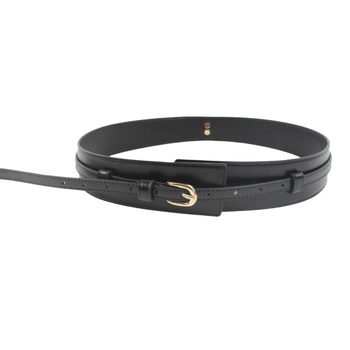 Centură de talie pentru femei din piele sintetică, cataramă din aliaj cu pin, lățime 2-4 cm, design elegant, minimalist și versatil