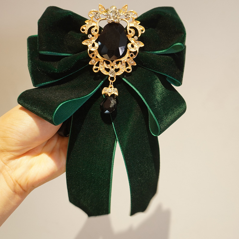 Diamant medállal ellátott gallér virágos papillon nőknek, japán stílusú virágos gallér, poliészter, csíkos mintázat, lapos fejű kivitel, koreai verzió