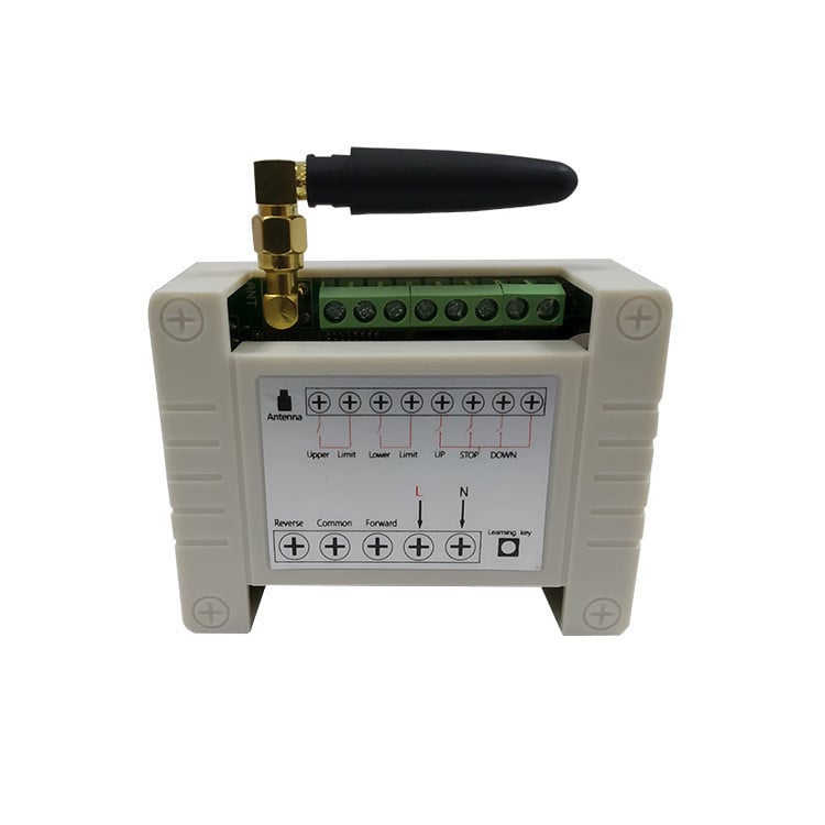 Fire Treasure Man Διπλός Ασύρματος Διακόπτης Ελέγχου Κινητήρα — 85–250V AC, 315/433 MHz, 1200W, έλεγχος εμπρός/πίσω, κατάλληλο για πύλες και ρολά