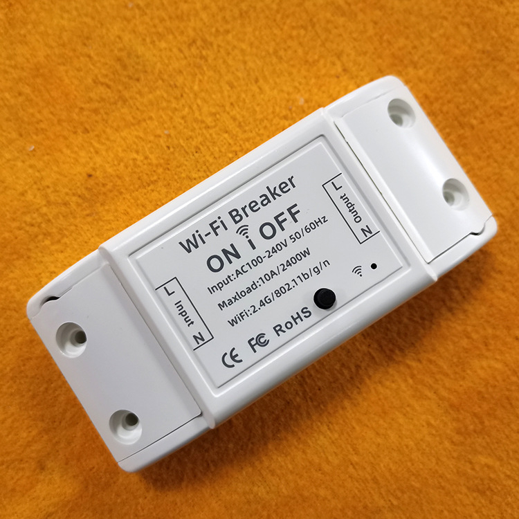 WiFi Smart Switch Retrofit Module με έλεγχο μέσω εφαρμογής και φωνής, 100-240V AC, 10A, πάνελ PC πυράντοχο, φύλλο χαλκού φώσφορο μπρονζέ