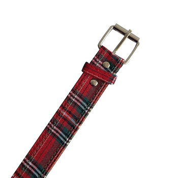 Uniszex retro deréköv, vászon szövésű, kockás mintával, nyár 2025