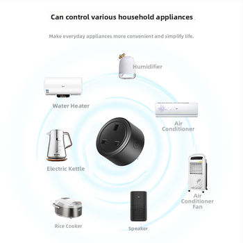 UK štandardná WiFi inteligentná zásuvka, ovládanie cez aplikáciu, 16A, 110-240V rozsah, 3500W, hmotnosť 84 g
