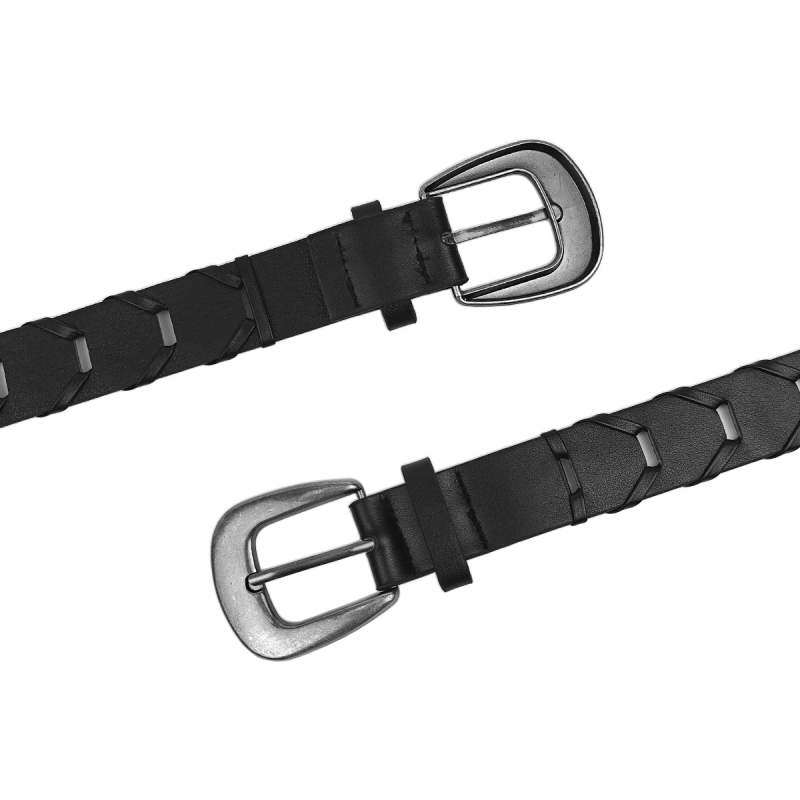 PU öv ötvözet csattal, tűs csat, üreges dizájn, sokoldalú stílus