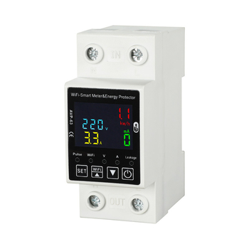 Fangke WiFi daljinski uređaj za zaštitu napajanja – zaštita od prenaponskog, podnaponskog, pretovarenja i curenja struje, vremenski ponovni spoj – 63 A