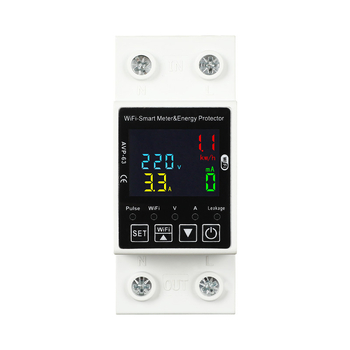 Fangke WiFi daljinski uređaj za zaštitu napajanja – zaštita od prenaponskog, podnaponskog, pretovarenja i curenja struje, vremenski ponovni spoj – 63 A