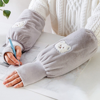 Unisex zimske rukavice-sleeve s integriranim rukavicama, jedan komad, dva u jednom topli rukav, cartoon uzorak