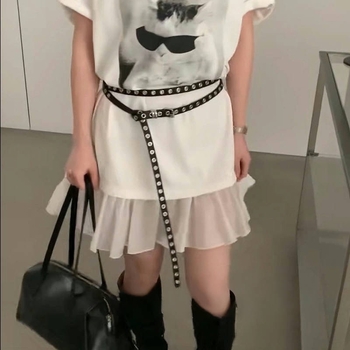 Tanki remen od prave kože s dvostrukim čvorom, dodatak za haljinu, kopča od legure, širina <2 cm, Guangzhou proizvedeno