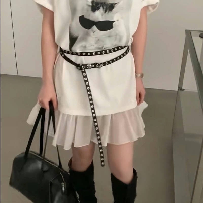 Tanki remen od prave kože s dvostrukim čvorom, dodatak za haljinu, kopča od legure, širina <2 cm, Guangzhou proizvedeno