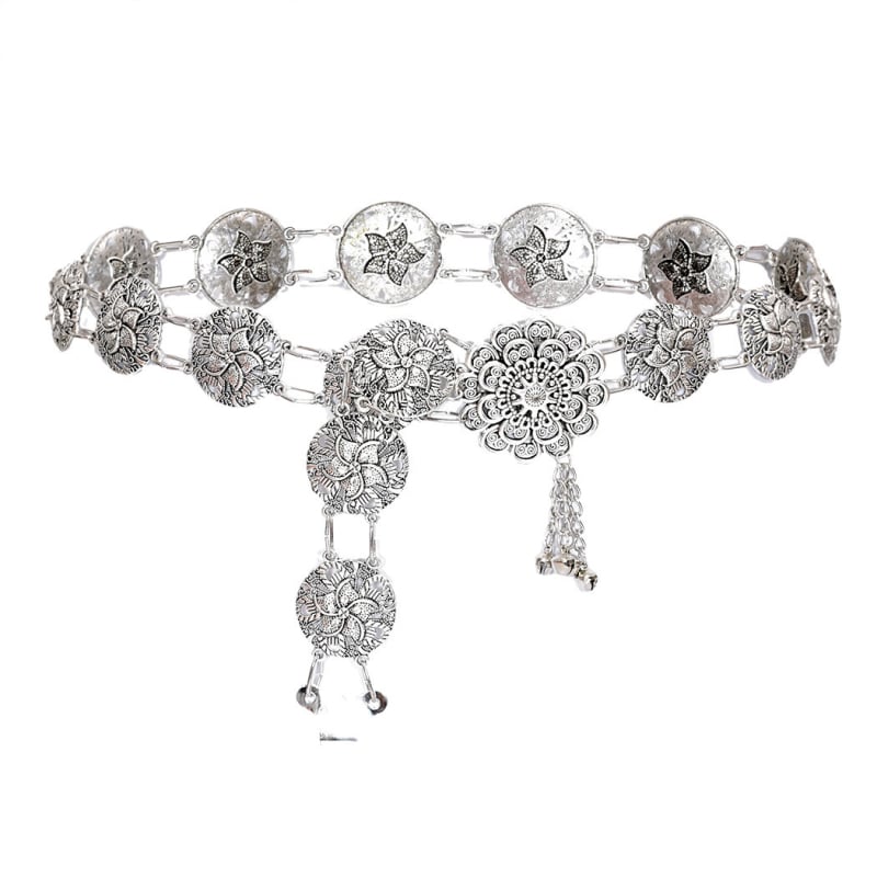 Metalni kaišić za struk, etničkog stila, jednostruki krug, unisex, za mlade