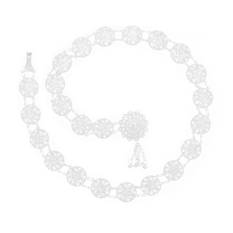 Metalni kaišić za struk, etničkog stila, jednostruki krug, unisex, za mlade