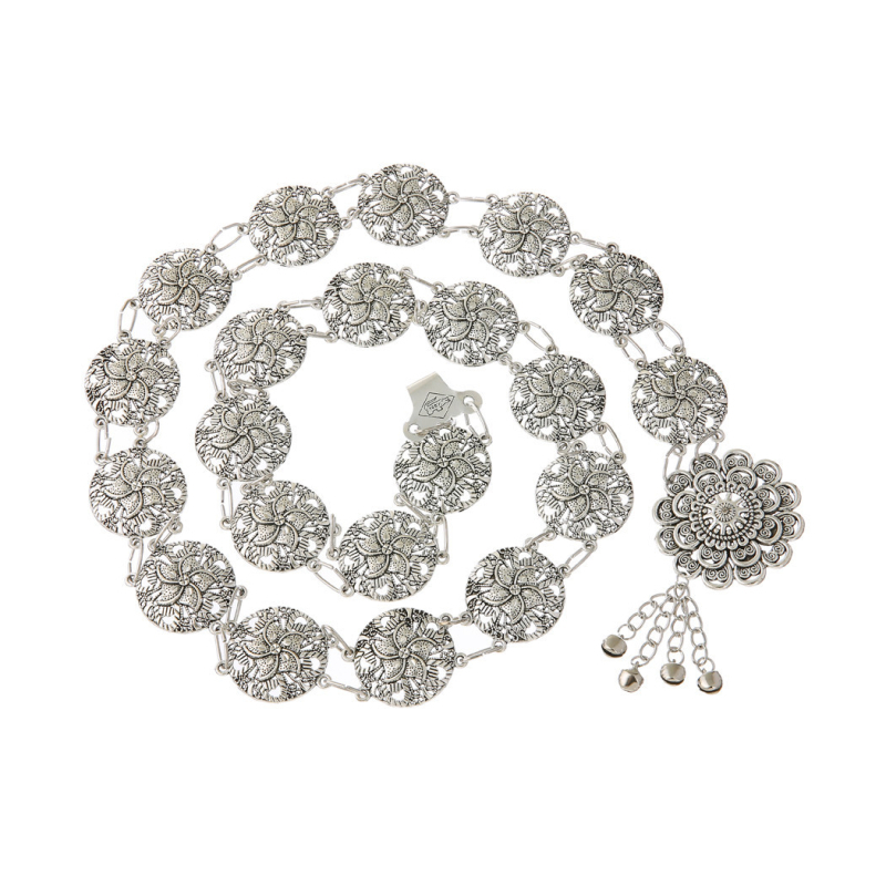 Metalni kaišić za struk, etničkog stila, jednostruki krug, unisex, za mlade