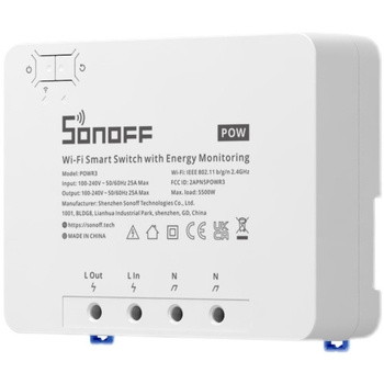 SONOFF POW R3 bežični prekidač napajanja – 100–240V AC, 50/60 Hz, do 5 kW, neograničen domet daljinskog upravljanja