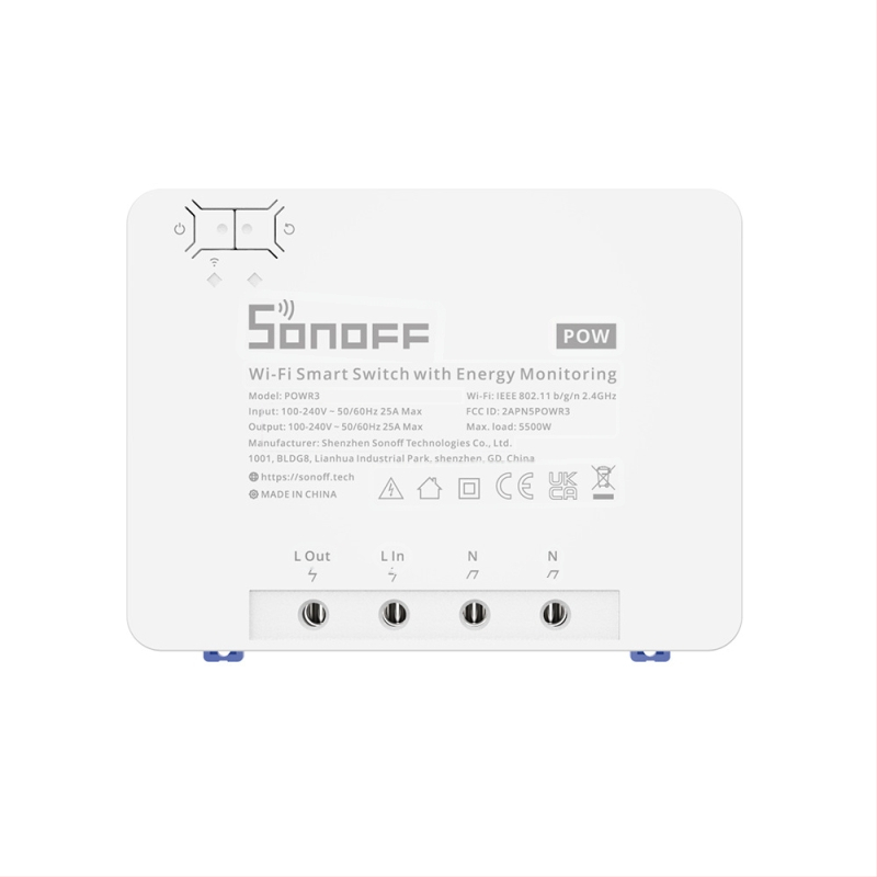 SONOFF POW R3 bežični prekidač napajanja – 100–240V AC, 50/60 Hz, do 5 kW, neograničen domet daljinskog upravljanja