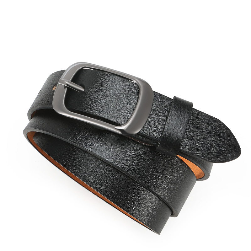 Ženski kaiš od prave kože, dvostruki sloj teleće kože, kopča od legure s pinom, širina 2–4 cm, marka Wei Yu, stil poslovno/elegantno