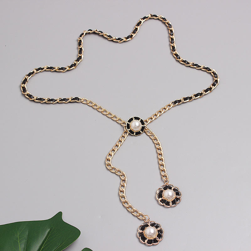 Pojasni lanac, korejskog stila, dizajn s više krugova, universalno, duljina ispod 60 cm, unisex