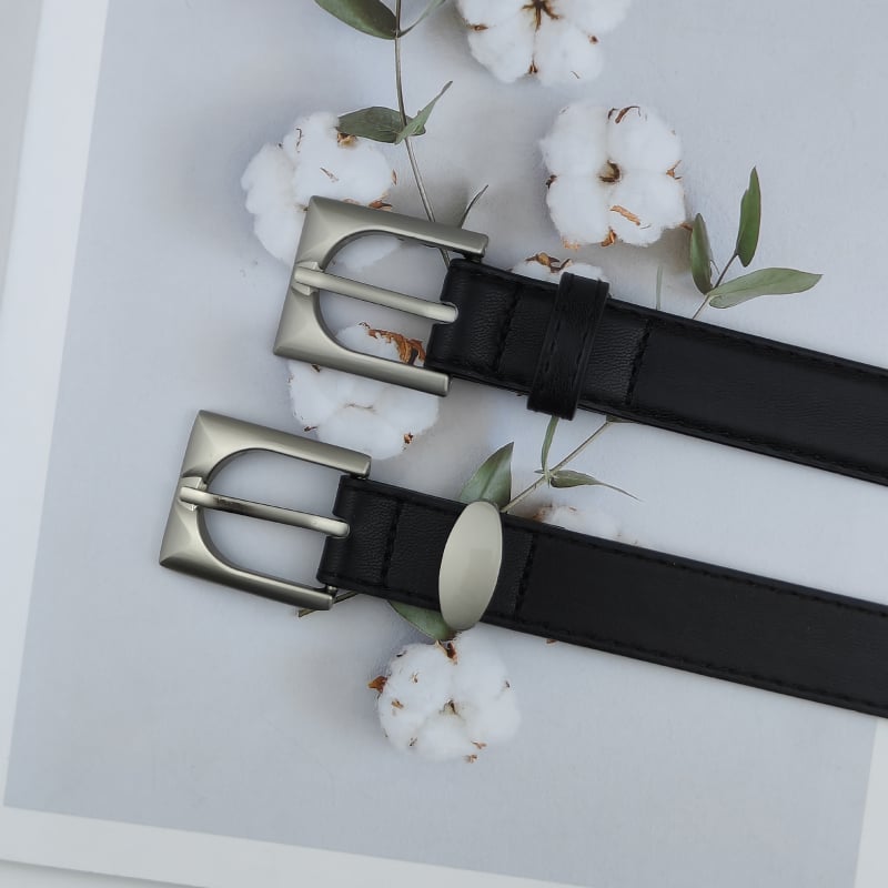 Ženski kaiš od PU kože, kopča od legure, mehanizam pin kopče, širina 2–4 cm, minimalistički elegantan stil